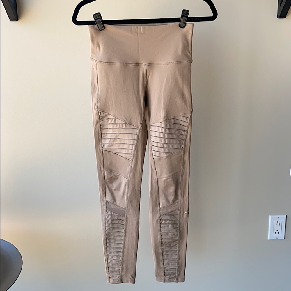 High-waisted Alo Moto Leggings - gravel